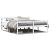 vidaXL Cama personas mayores cabecero madera maciza blanco 200x200 cm