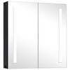 vidaXL Mueble de ba&ntilde;o con espejo LED 62x14x60 cm