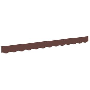 vidaXL Repuesto de volantes para toldo Raya Marr&oacute;n 230 x 20 cm