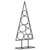 vidaXL &Aacute;rbol de Navidad para decoraci&oacute;n metal negro 60 cm