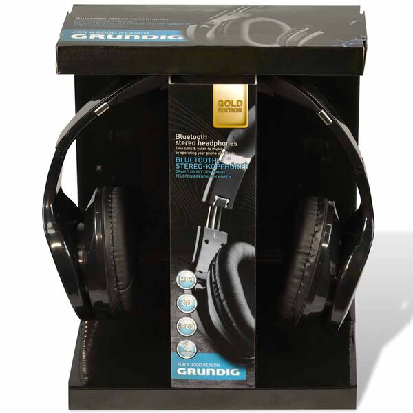 Auriculares est&eacute;reo Grundig Bluetooth negro 300 mAh