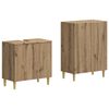 vidaXL Juego de gabinete de ba&ntilde;o de 2 piezas ARNHEM Roble artisan