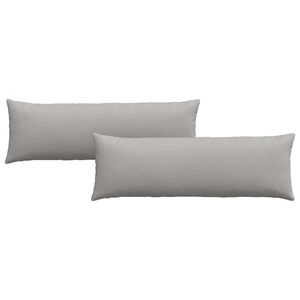 vidaXL Cojines de sof&aacute; 2 pcs Gris Nube 120 x 40 cm tela