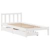 vidaXL Estructura cama sin colchón madera maciza pino blanca 100x200cm