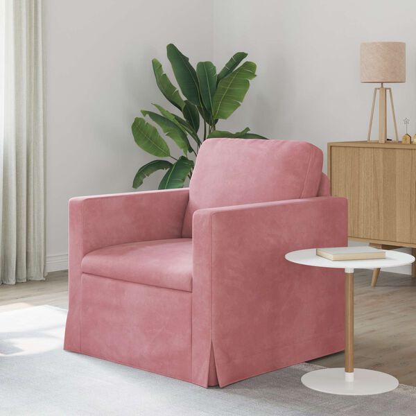 vidaXL Sof&aacute; Rosa Dimensiones generales: 78 x 78 x 80 cm (An x P x A)