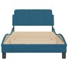 vidaXL Estructura de cama con cabecero Dover terciopelo azul 100x200 cm