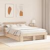 vidaXL Estructura de cama Marr&oacute;n 160 x 200 cm Madera de pino macizo
