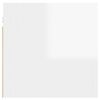 vidaXL Muebles de salón de pared blanco brillo 30,5x30x30 cm