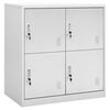 vidaXL Armario taquilla de acero gris claro 90x45x92,5 cm