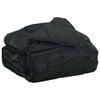 vidaXL Edred&oacute;n de Verano Negro 200 x 220 cm Sat&eacute;n y Microfibra