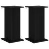 vidaXL Soporte de plantas 2 uds. Negro 30,5 x 30 x 60,5 cm