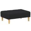 vidaXL Reposapi&eacute;s de tela negro 77x55x31 cm