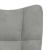vidaXL Sill&oacute;n de relax de terciopelo gris claro
