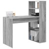 vidaXL Escritorio Gris Sonoma 113 x 54 x 120 cm Madera de ingenier&iacute;a