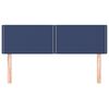 vidaXL Cabeceros tela azul 144x5x78/88 cm