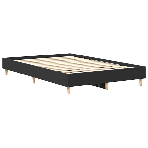 vidaXL Estructura de cama sin colch&oacute;n negra 120x190 cm madera