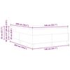 vidaXL Cama tipo Box Spring Taup&eacute; 140 x 200 cm tela