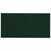 vidaXL Cabecero de Pared 12 pcs Verde oscuro 30 x 15 cm Terciopelo