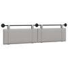vidaXL Cabecera Colgante Liso Gris Nube 210 x 55 x 5 cm tela