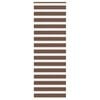 vidaXL Estor cebra marr&oacute;n 85x230 cm tejido ancho 80,9 cm poli&eacute;ster