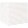 vidaXL Jardinera de madera maciza de pino blanca 70x70x68,5 cm