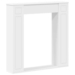 vidaXL Marco de chimenea Blanco 100 x 20 x 100 cm Madera de ingenier&iacute;a