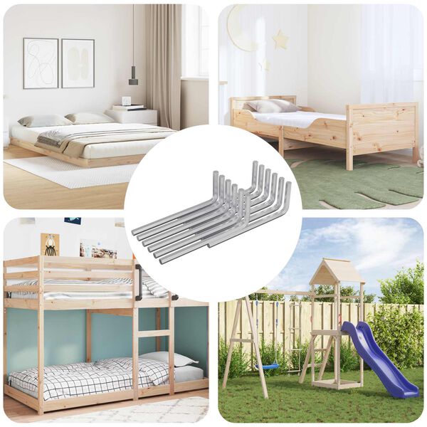 vidaXL Llave hexagonal 12 pcs Plateado 32 x 86 mm Acero