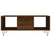 vidaXL Mesa de centro madera contrachapada marr&oacute;n roble 90x50x36,5 cm