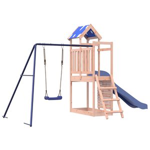 vidaXL Parque infantil de exterior madera maciza de abeto Douglas
