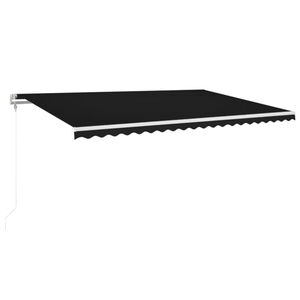 vidaXL Toldo retr&aacute;ctil autom&aacute;tico gris antracita 500x350 cm
