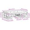 vidaXL Conjunto de sof&aacute;s de exterior 10 pcs Gris Natural y Claro