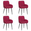 vidaXL Sillas de comedor 4 uds. Terciopelo Rojo vino 56.5 x 50 x 85 cm