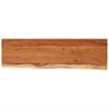 vidaXL Estante pared rectangular madera acacia borde vivo 90x30x2,5 cm