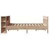 vidaXL Cama con estantería sin colchón madera maciza de pino 120x190cm