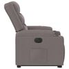 vidaXL Sillón eléctrico reclinable elevable de tela gris taupe