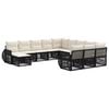 vidaXL Conjunto de sof&aacute;s de jard&iacute;n 12 pcs Negro rat&aacute;n sint&eacute;tico