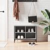 vidaXL Zapatero madera de ingenier&iacute;a gris Sonoma 69x35x50 cm