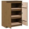 vidaXL Aparador madera maciza de pino marrón miel 60x36x84 cm