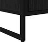 vidaXL Gabinete de TV Roble Negro 140 x 36 x 49.5 cm