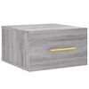 vidaXL Mesitas de noche de pared 2 uds color gris Sonoma 35x35x20 cm