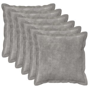 vidaXL Coj&iacute;n 6 uds. HOUTEN Gris Claro 30 x 30 cm