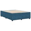 vidaXL Estructura de cama de terciopelo azul 140x200 cm
