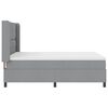 vidaXL Cama tipo Box Spring con colch&oacute;n Gris claro 140 x 200 cm tela