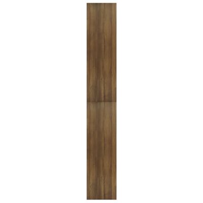 vidaXL Estantería madera contrachapada marrón roble 100x30x198 cm