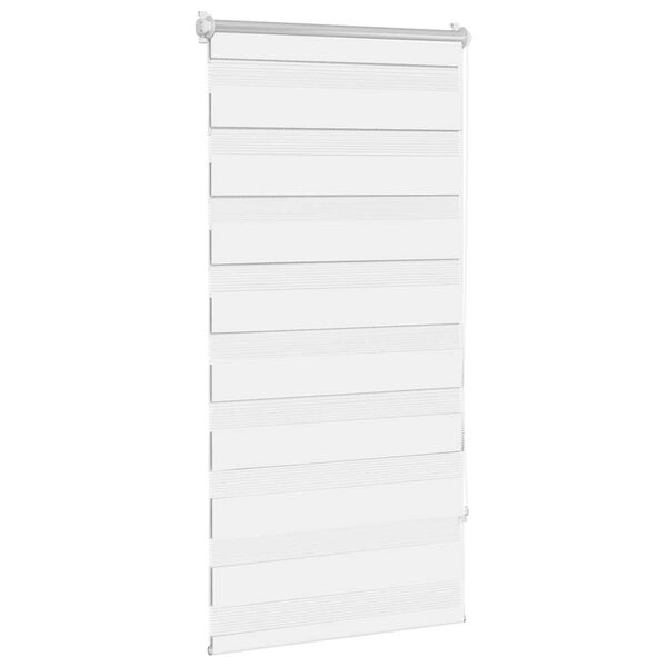 vidaXL Estor cebra 60,9x120 cm Tejido Ancho 56,7 cm Blanco