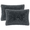 vidaXL Funda de almohada 2 pcs HEERLEN Gris antracita 50 x 70 cm