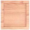 vidaXL Encimera ba&ntilde;o madera maciza tratada marr&oacute;n claro 40x40x(2-6) cm