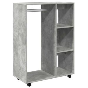 vidaXL Armario de madera de ingenier&iacute;a gris hormig&oacute;n 80x40x110 cm