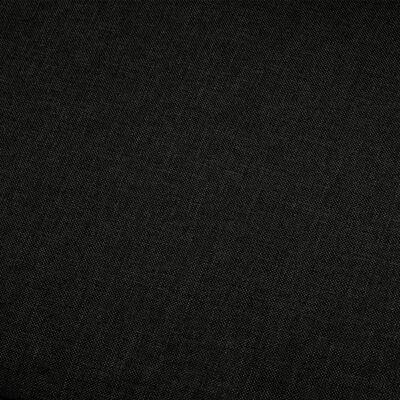vidaXL Sofá de 4 plazas de tela negro