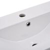 vidaXL Lavabo encastrado de cer&aacute;mica blanco 81x39,5x18,5 cm